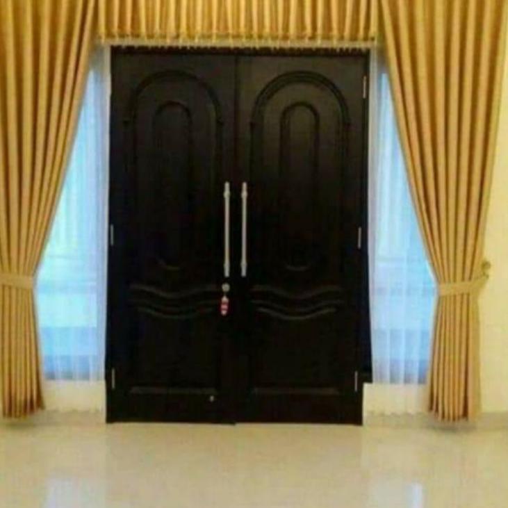 Produk Oke--gorden jendela lurus pintu utama ruang tamu 1set gorden poni gorden minimalis poni lurus