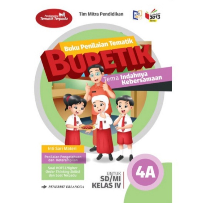 

✨COD✨ BUKU KELAS 4 SD BUPETIK 4A 4B 4C 4D 4e BUPETIK TEMATIK ERLANGGA - BUPETIK 4A