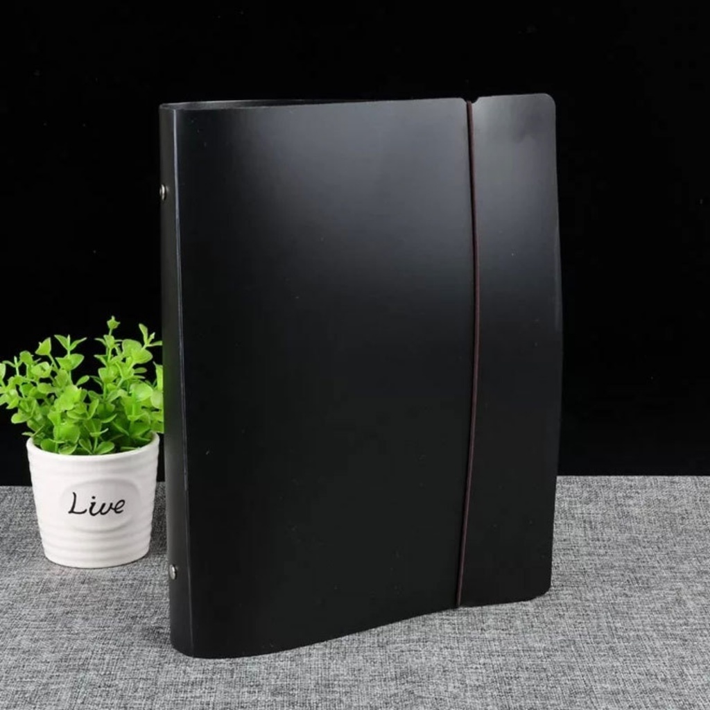 A4/A5 Lepas Isi Ulang Cover Notebook Idol Foto Koleksi Kartu Bahan PP 6 Lubang Cover Notebook 10 buah Lengan Binder Shell Kesederhanaan Frosted