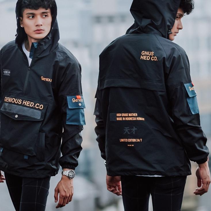 Best Product Jaket pria IKC 002 distro cbr Bandung hoodie dua sisi bolak balik keren grosir jaket ca