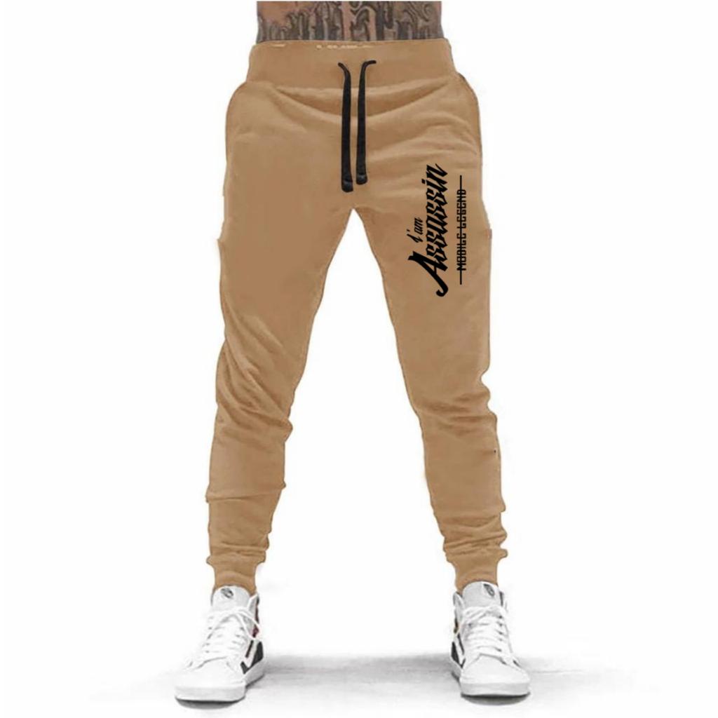 CELANA PANJANG JOGGER TULISAN I AM ASSASSIN MOBILE LEGEND UNISEX BAHAN FLEECE TEBAL / KUALITAS BAGUS / JOGGER PRINTING