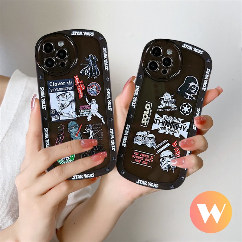 Case Oppo A95 A95 A54 A16 A57 A17 A7 A77s A96 A55 A74 A3s A36 A12 A16K A16E A76 A5s A15 A12E A35 A31 A1K A33 A53 A16s A5 A9 Reno 5z 6z 8 7 4F Soft Star Wars Airbag Cover Lensa Bulat