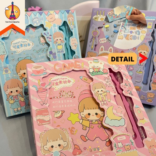 

Paket Sticker SZ-57 Dengan Alat Potong Pinset Capit Lengkap Lucu Model Cewe Sweet Import Funny Fancy Stuff Best Gift Stationery For School Alat Tulis Kantor Sekolah Ready Grosir Kado Ulang Tahun READY COD