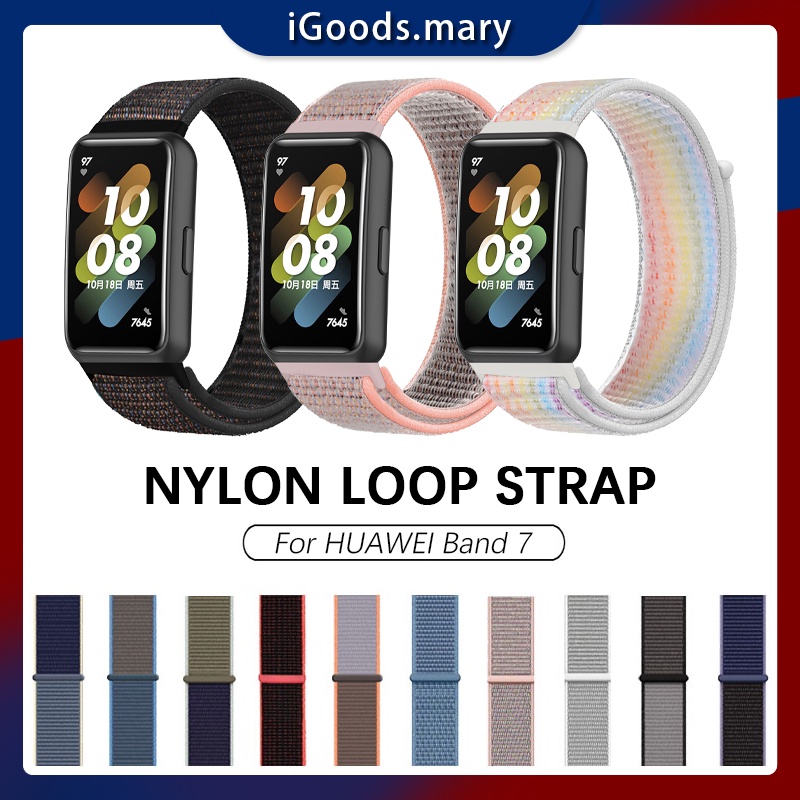 Huawei Band 7 Nylon Loop Strap Sports Adjustable Replacement Bracelet