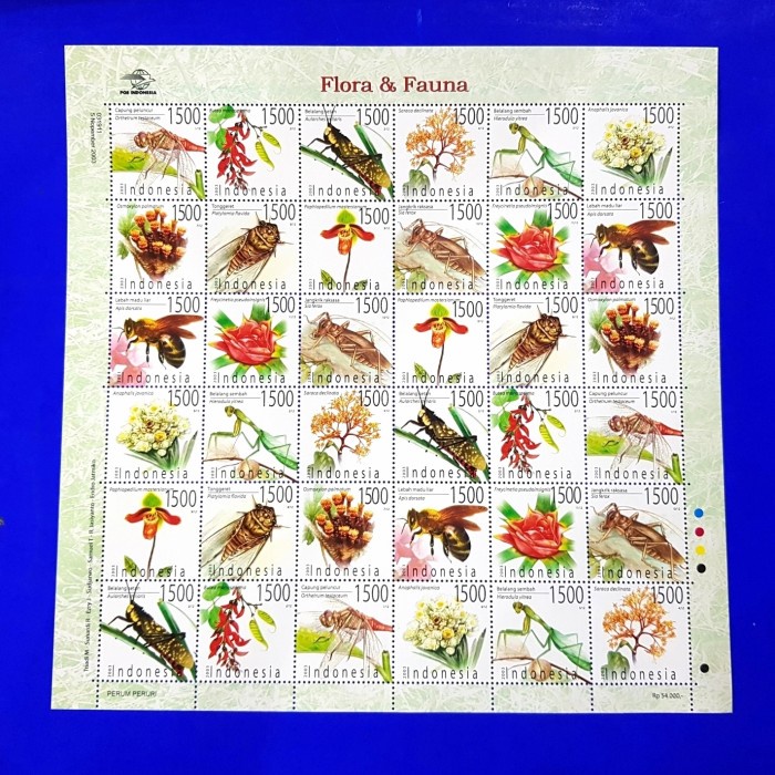 

Eklusif Perangko/Prangko Indonesia. Flora & Fauna 2003. Fullsheet. Langka Berkualitas