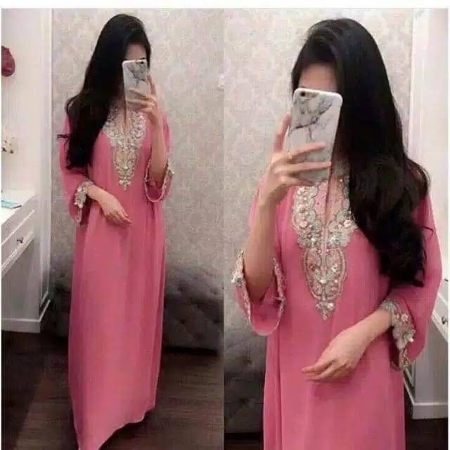 Gamis Jumbo Murah KAFTAN CINTA ABL 5 WARNA - salem Terbaru Termurah Berkualitas