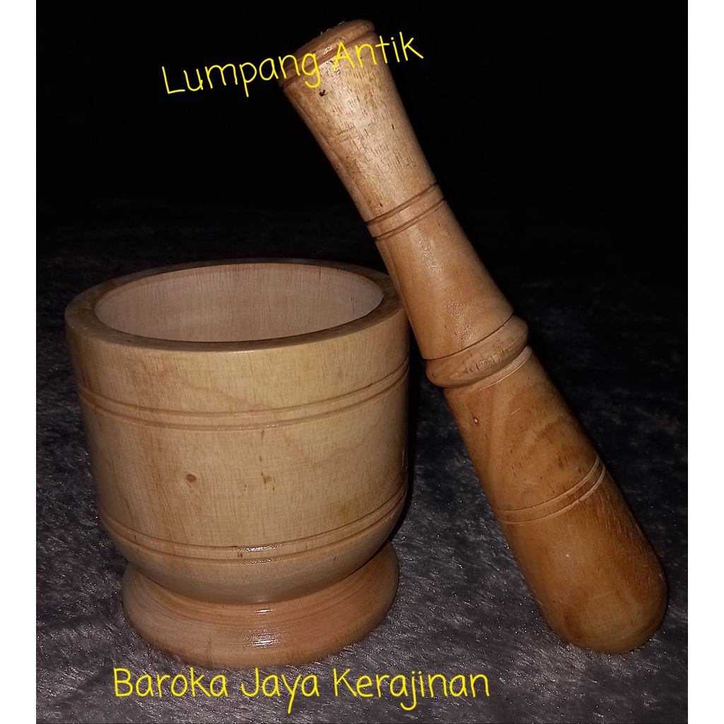 Lumpang Kayu Antik 12 cm