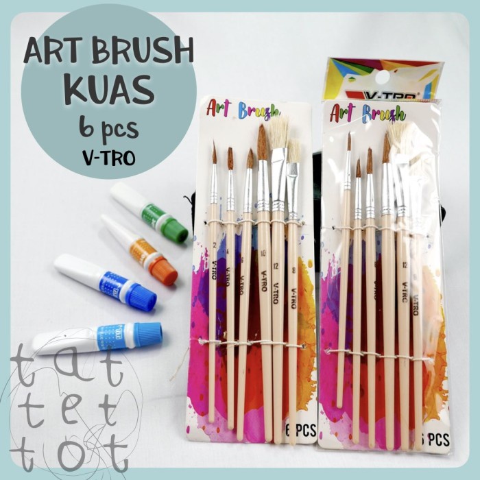 

Diskon Kuas Lukis Cat Air Akrilik Untuk Kreasi Anak Art Brush Berkualitas