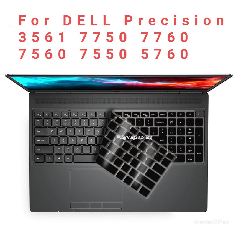 Cover Keyboard Laptop Bahan Silikon Untuk Dell Presisi 3561 7750 7760 7560 7550 5760 Dell Latitude 5520 5521 15.6 inch 2021