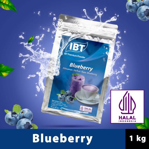 

Bahan Minuman Bubuk Blueberry. Bluberi Bubble Tea Premium Powder Bagus