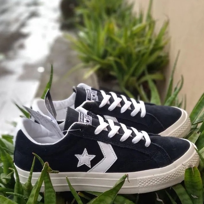 SEPATU IMPOR CONVERSE STAR PLAYER BLACK HITAM PREMIUM BLACK SNEAKERS SEKOLAH KERJA KULIAH