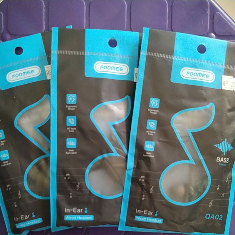 HEADSET//WIRED HEADSET//FOOMEE//BASS STEREO