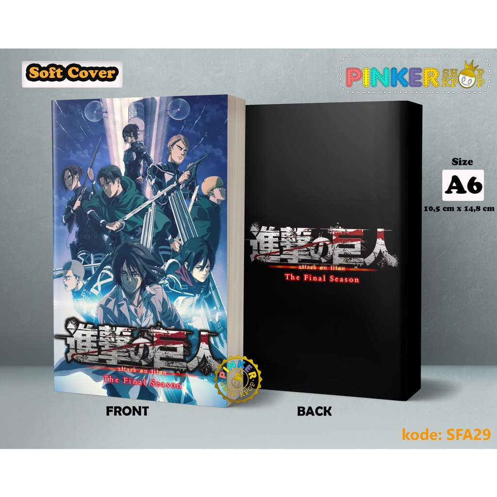 

(SFA29 ) Pocket Note Anime Shingki No Kyojin S4 1 Softcover