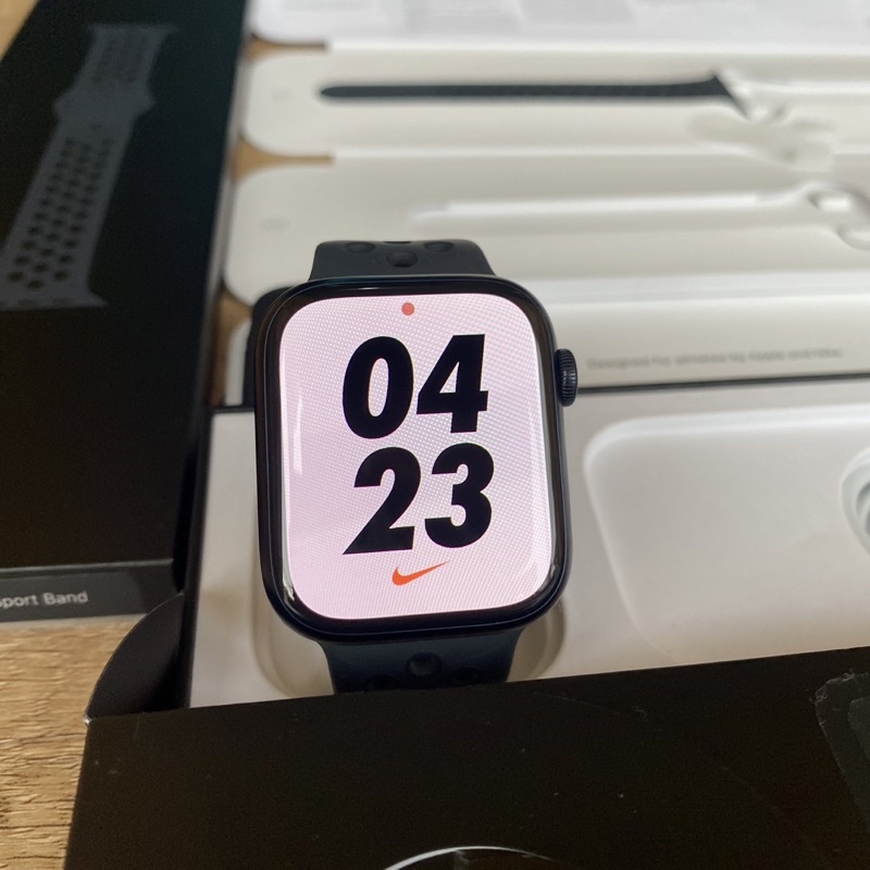iBox Apple Watch Series 7 45mm Nike+ Des 2022 Fullset Original Iwatch