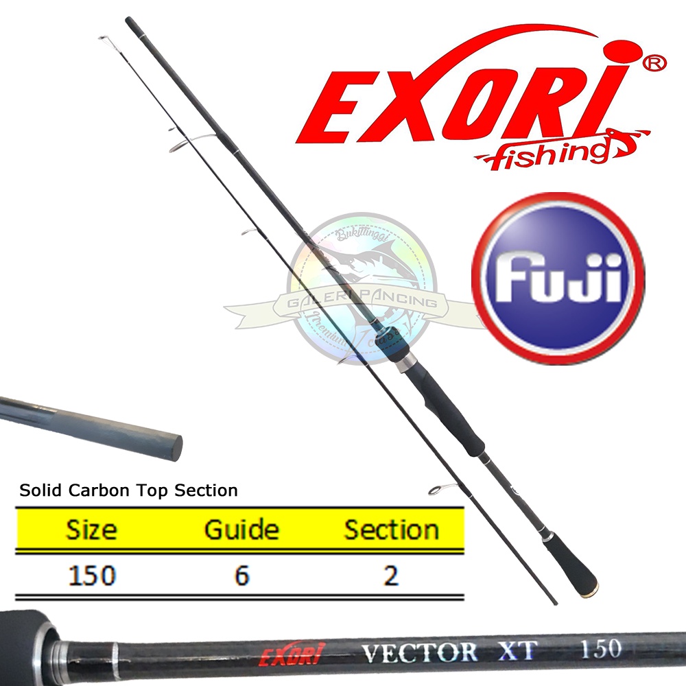 Joran Pancing Exori Vector XT 150 Fuji Guide