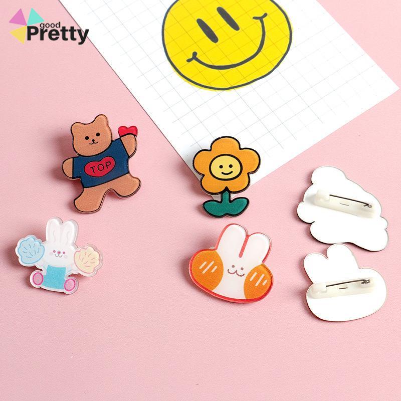 Brooch Bros Desain Kartun Lucu Gaya Korea Untuk Aksesoris Perhiasan - PD