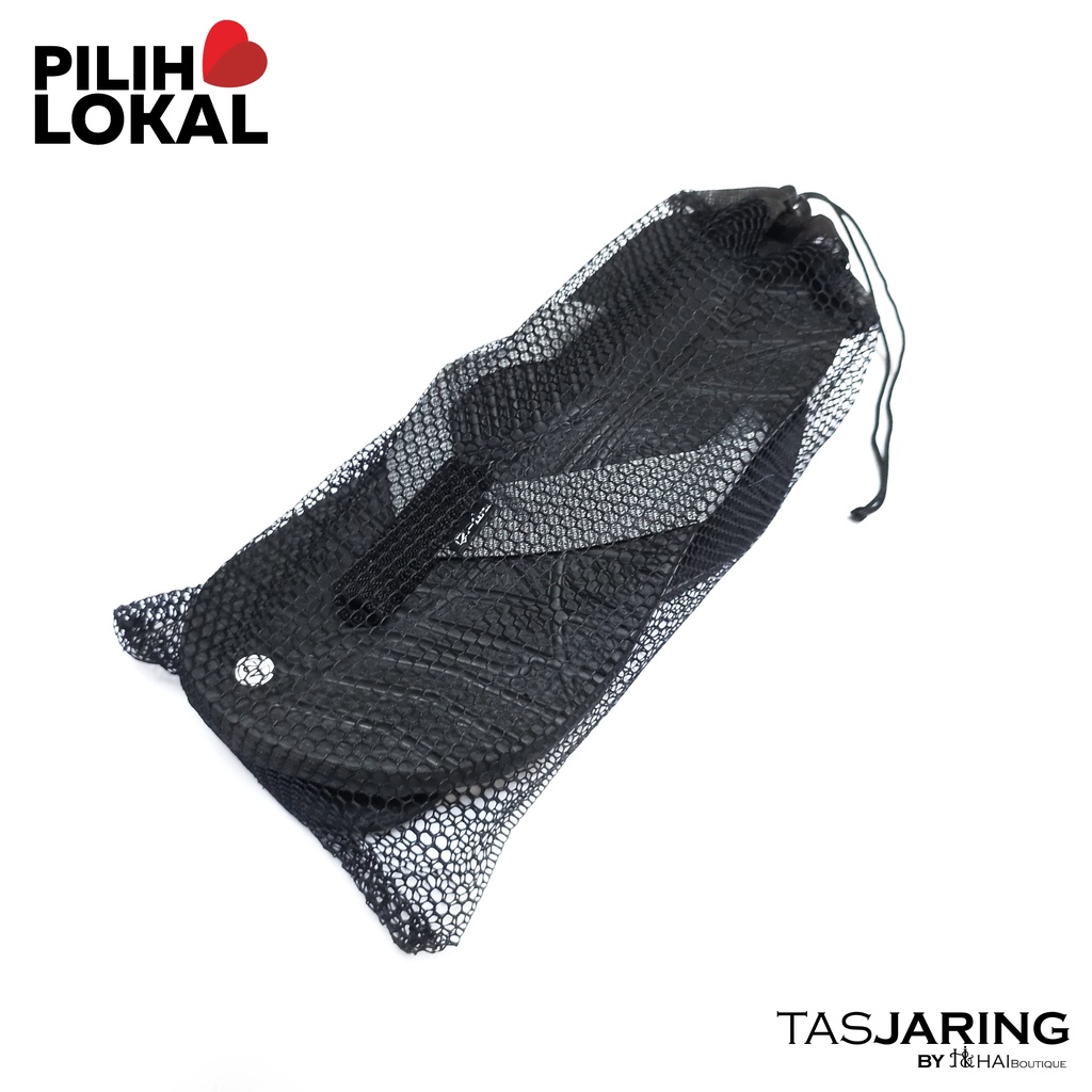 Tas Jaring Full Serut Murah Polos - Pouch Bag Pria Wanita Bahan Jaring Tas Handuk Pouch Alat Mandi Hitam Serbaguna Organizer - Tas Jala - Tas Make up - Tas Sandal - Tas Jaring Sandal Gunung - Tas Accesories Murah - Net Foam - Pouch Jaring Hitam - Tas ATK