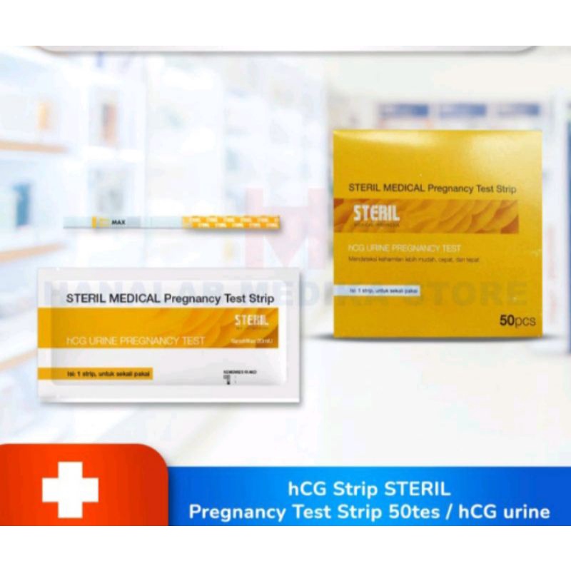 HCG STRIP STERIL / Pregnancy  Test Strip 50 pcs./ HCG urine pregnancy test