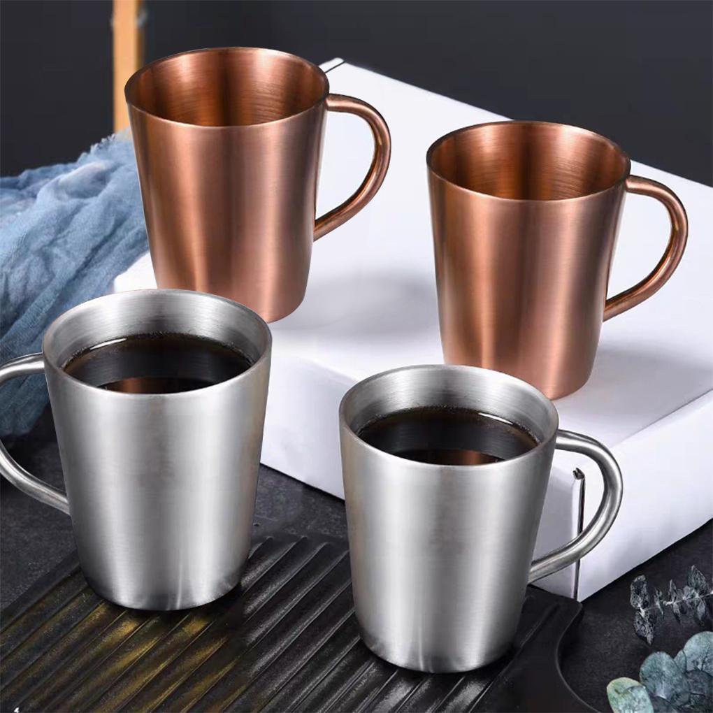 1pcs New Stainless Beer Cup Gelas Wine Gelas Kopi Tumbler Teh Susu Mug Rumah