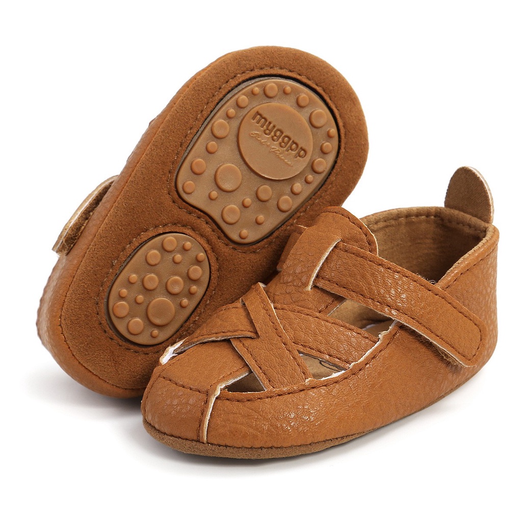 0-18m SEPATU BAYI ANAK SHOES UNISEX LAKI LAKI CASUAL GAUL RMRS RY BROWN