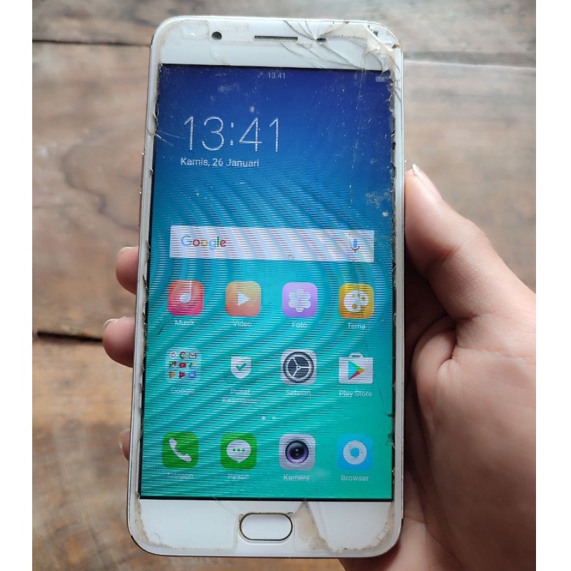 Oppo F1S Minus Lcd dan tombol tengah mesin oppo f1s normal ram 3 internal 32