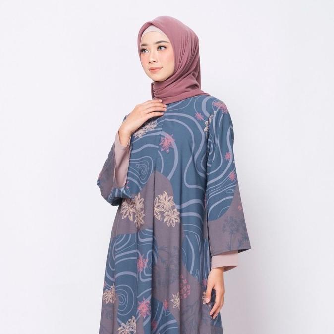 ZM Zaskia Mecca - Luny Navy Dress - Jelita Indonesia - Edisi Maluku