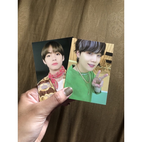 BUNDLE TAEHYUNG MAGIC SHOP CLIPBOARD YOONGI BUTTER CARDIGAN PHOTOCARD
