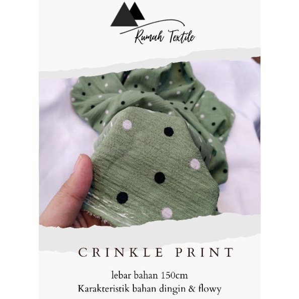 CRINKLE PRINT/CRINKLE MOTIF/CRINKLE DOT/KAIN CRINKLE/CRINKLE