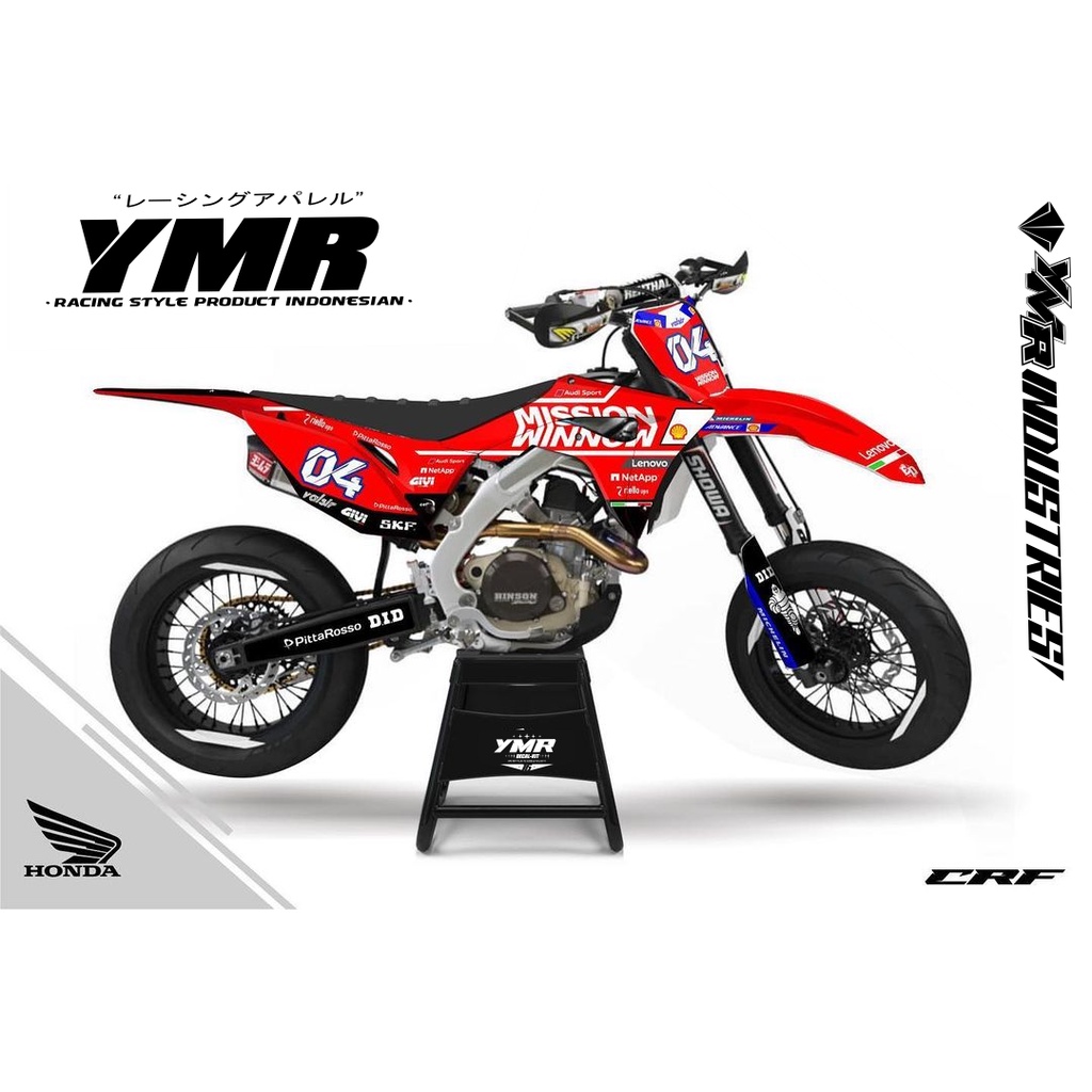 Decal crf150L - stiker crf 150L - decal klx bf = decal d tracker full body bebas custom