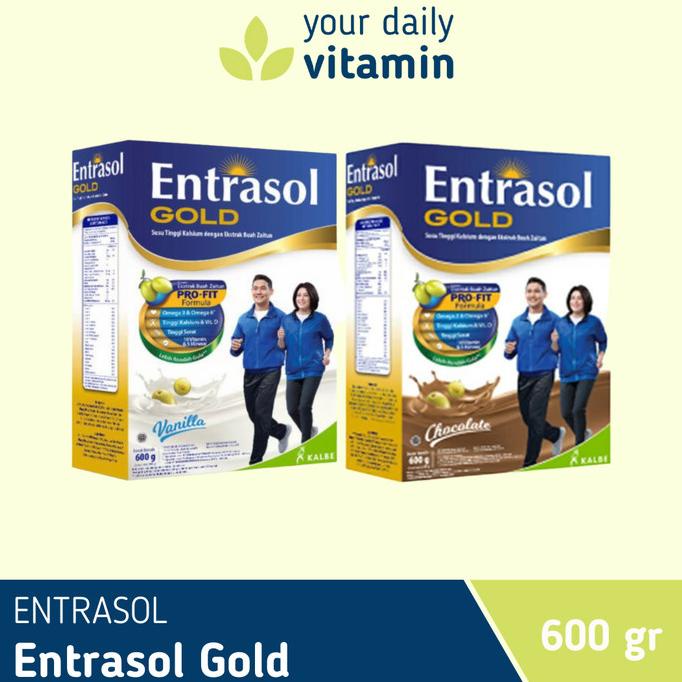 

[ COD ] Entrasol Gold 600 gram - Original Vanilla - Chocolate - Susu Lansia