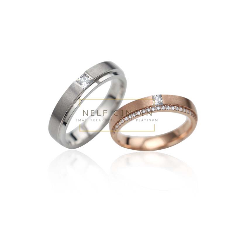 Cincin Emas Cicin EMAS PUTIH Cincin Kawin Cincin Ukir Nama E08