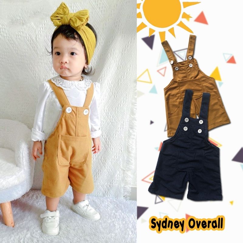 Overall Anak Sydney Corduroy Jumper Bayi Baby Kids Cewek &amp; Cowok 6 bulan - 3 tahun Corduroy