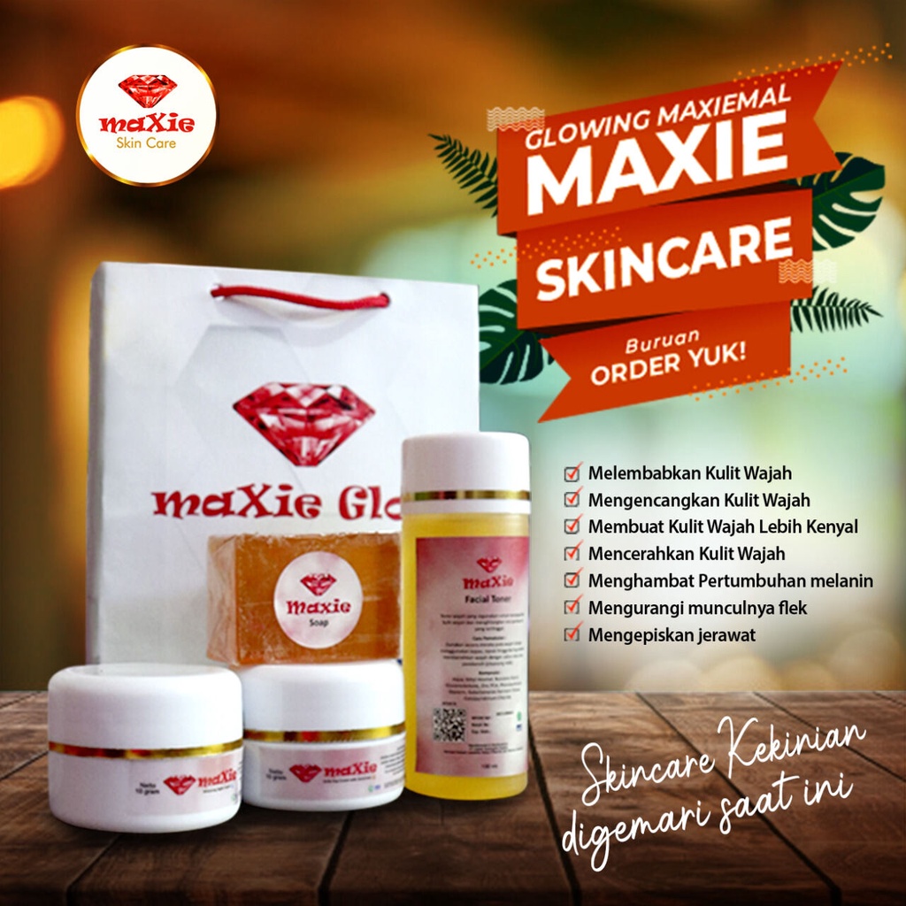 1 PAKET MAXIE GLOW MAXIE GLOW SKINCARE 100% original BPOM