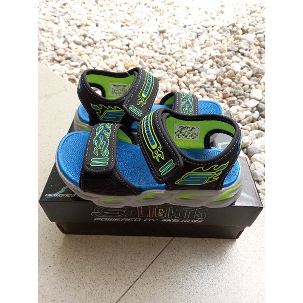 sandal skechers lights sendal skechers lampu size 30 sandal skechers anak laki laki
