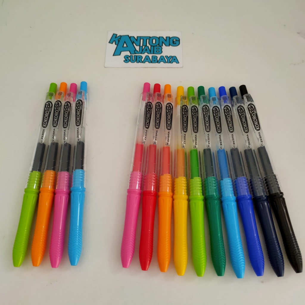 

ZEBRA PEN Super Fine Point 0.5 mm Gel Pen Zebra Kokoro Warna Kokoro Sweet Kokoro Hitam Bolpoin Gel