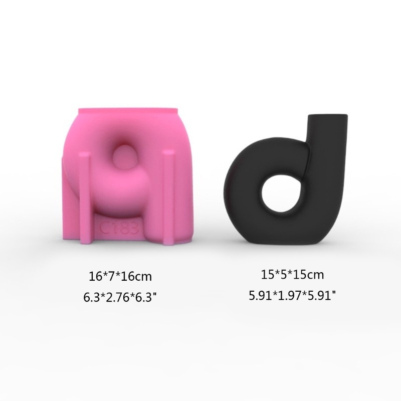 Siy Cetakan Resin Epoksi Bentuk Vas Bunga 3D Bahan Silikon