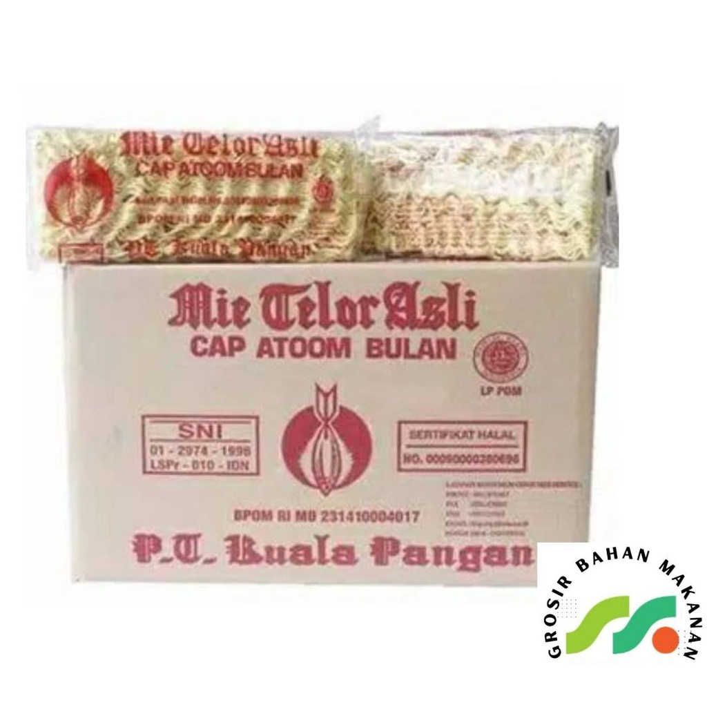 

MIE TELOR ASLI CAP ATOOM BULAN 200GR ISI 20 PCS