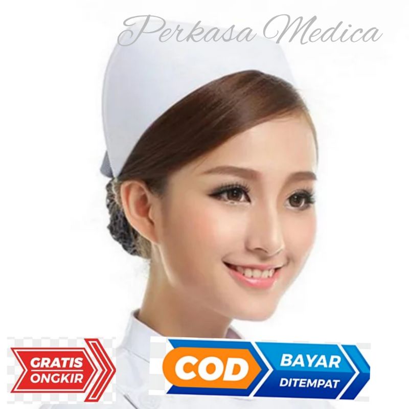 Topi Perawat Putih Hat Nurse