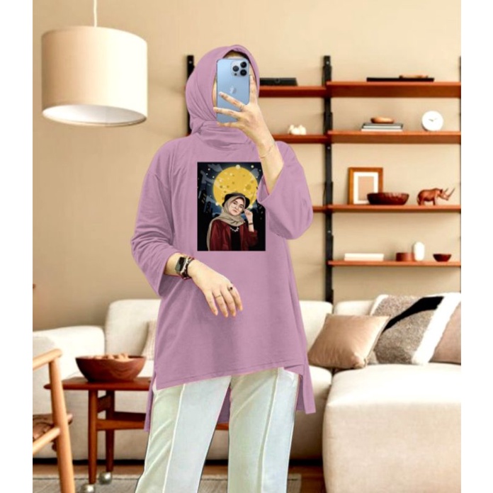 tunik hijab fashion bahan BEBYTERRY 11 L XL XXL