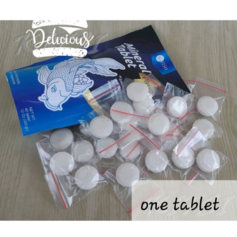Garam tablet Mineral tablet ikan 1 butir ecerharga 1 tablet