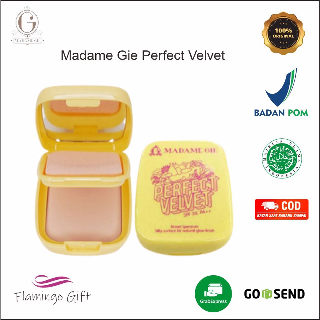 Madame Gie Perfect Velvet SPF 30PA++ Two Way Cake - MakeUp Bedak Padat