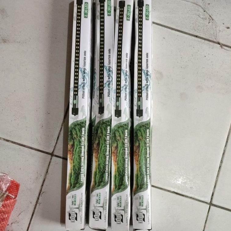 VEN.18Oc22ᴮ ‣ Lampu celup aquarium 2 baris Kandila Z series LED 30 cm dan 20 cm