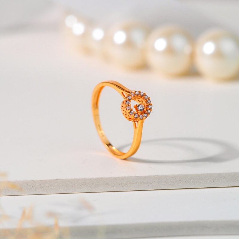 Cincin Emas Tabung Krawang Mata - Toko Emas Gadjah