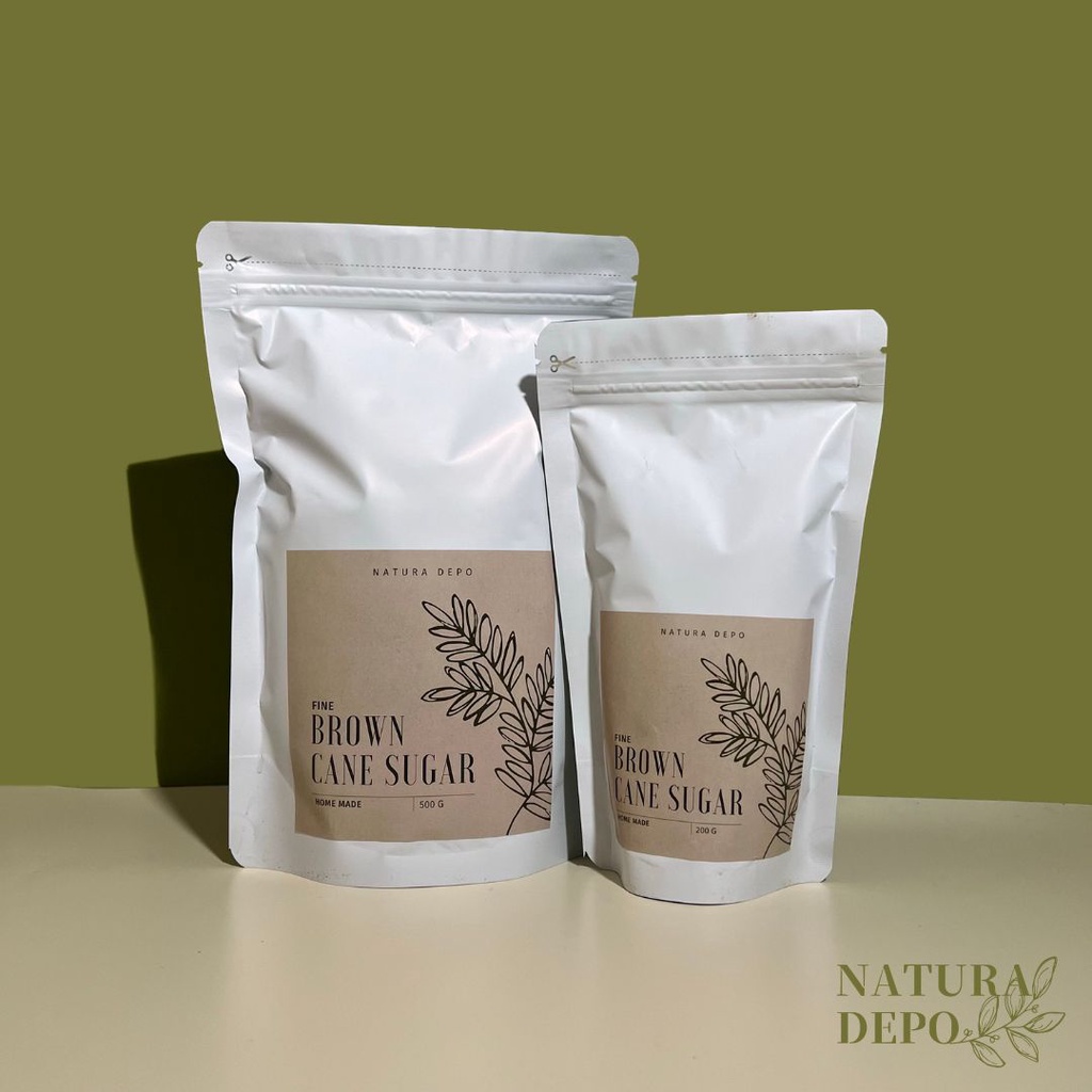 Gula Merah Tebu (GMT) kering 200g / Fine brown cane sugar / Molase kering