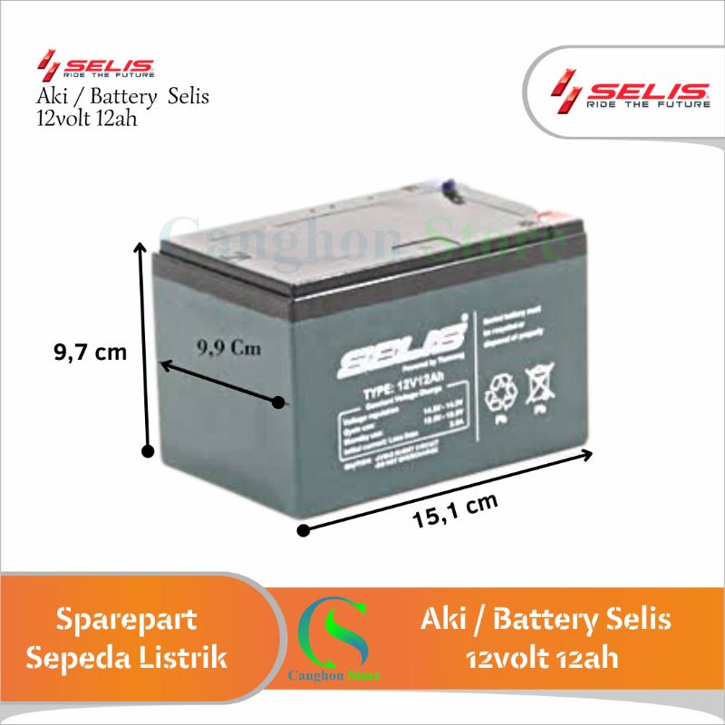 Jual Batre aki accu sepeda listrik 12volt12ah selis uwinfly goda