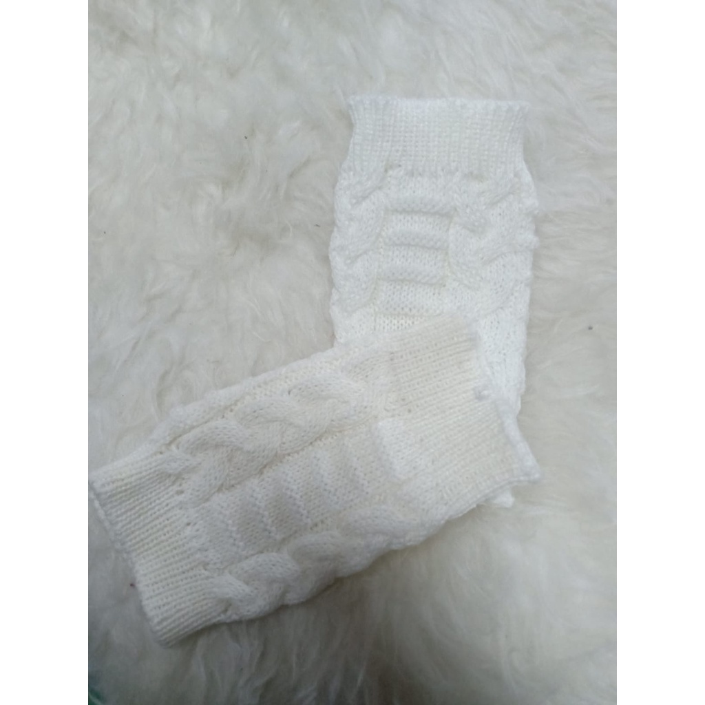 Sarung tangan Pendek Rajut fingerless knitted gloves [PREMIUM]