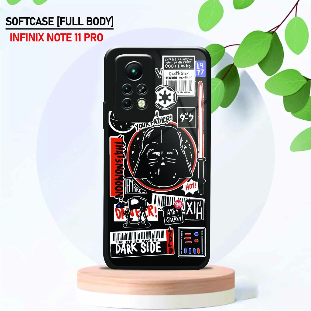 Softcase Kaca Infinix Note 11 Pro - Hardcase Glossy Infinix Note 11 Pro - Fashion [ Starwars ] - Pel