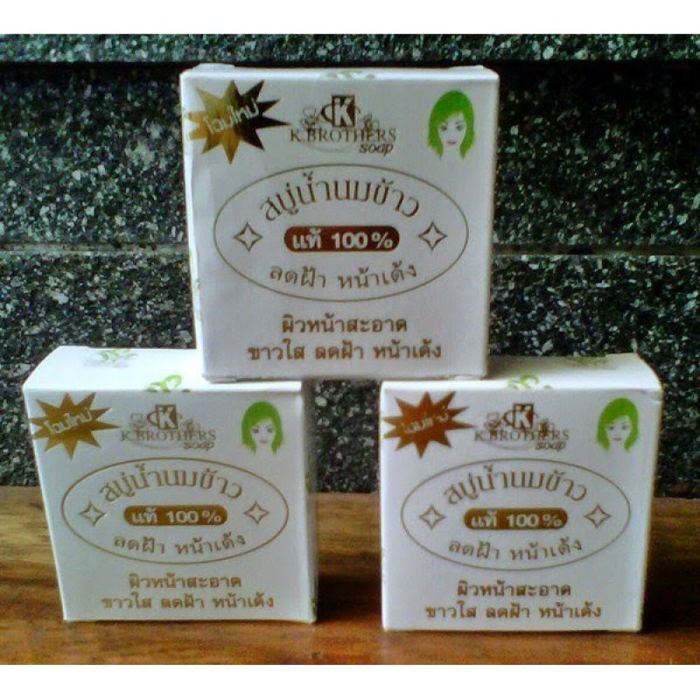 Perawatan Kulit Tubuh Sabun Beras Batang Milk Rice Soap Shower Mandi Natural