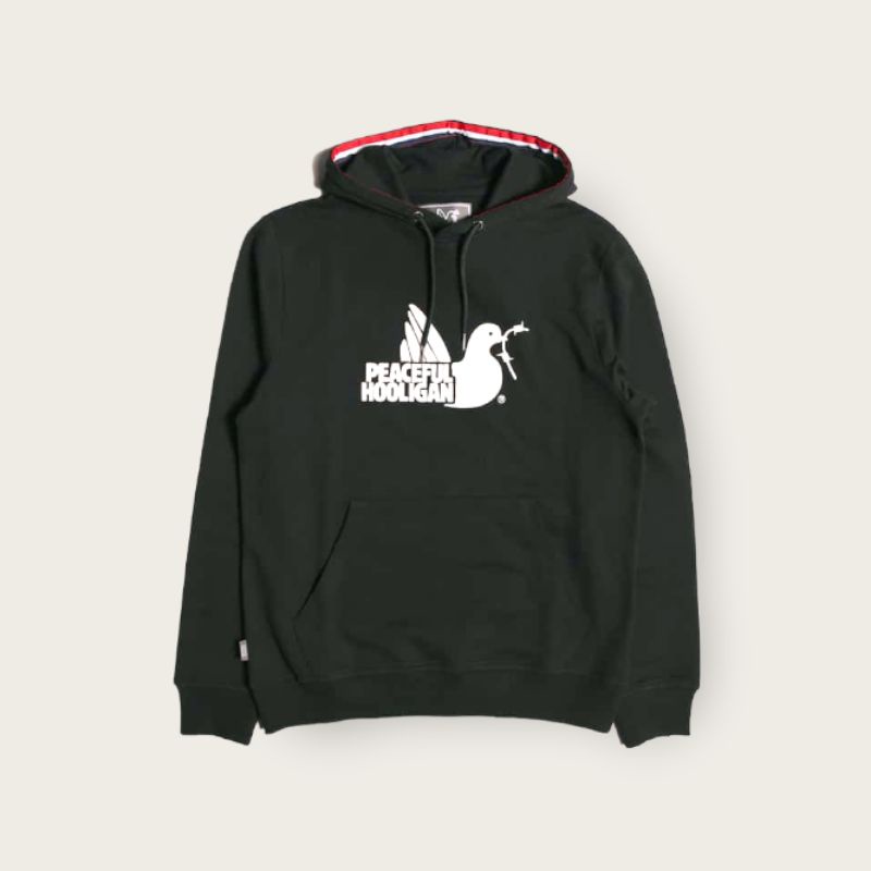 Hoodie Peaceful Hooligan Black White
