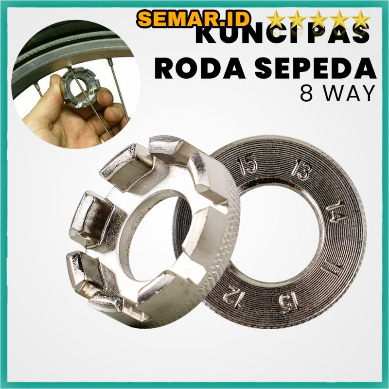 Kunci Pas Roda Sepeda 8 Way - W805